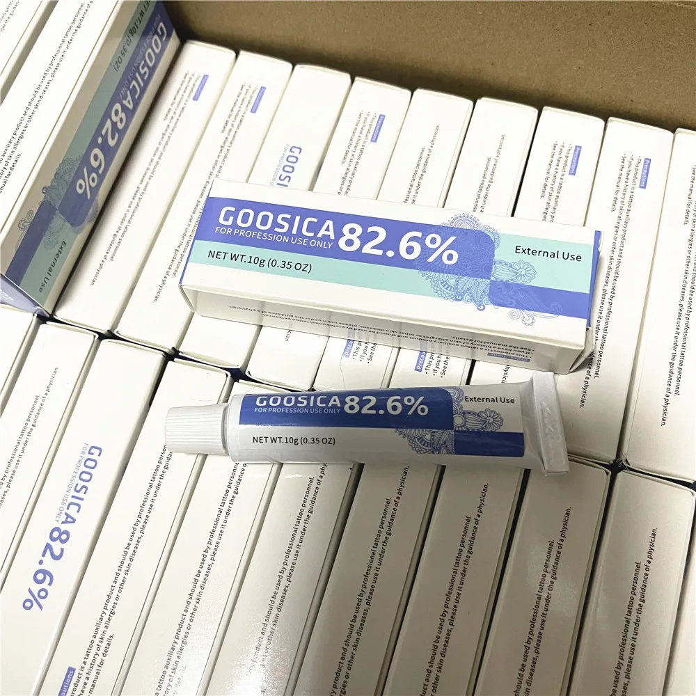 

82,6% Goosicia Tattoo Cream перед перманентным макияжем, микроиглы, вспомогательный крем для бровей, губ, 10 г