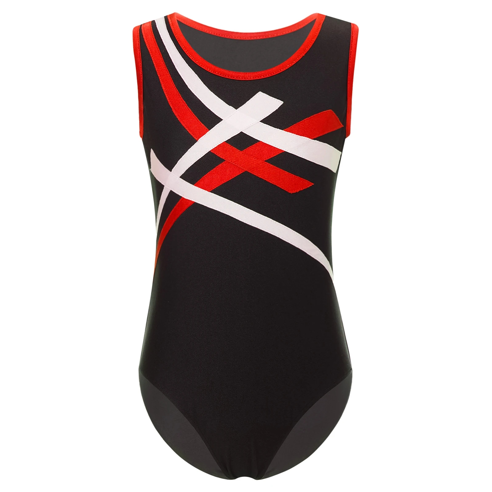 Children's Ballet Rhythmic Gymnastics Bodysuit for Boys Sleeveless Workout Gym Figure Skating Jumpsuit Kids Gymnastic Leotard