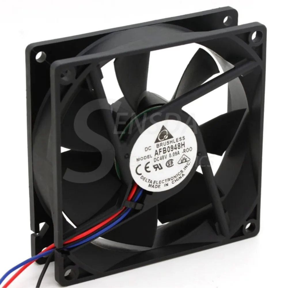 

2pcs 90mm Fan for Delta AFB0948H-R00 48V 9cm Server Cooling | 0.09A, 9025 Inverter Industrial & Applications