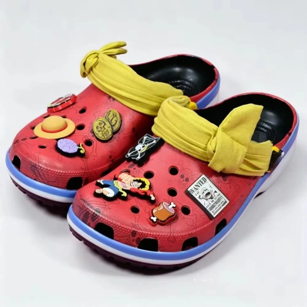 Child Comfort Sandals Anime Cartoon Hole Shoes with Charms Non Slip Beach Garden Slippers Slip On Shoes for Men Women Fans Gift