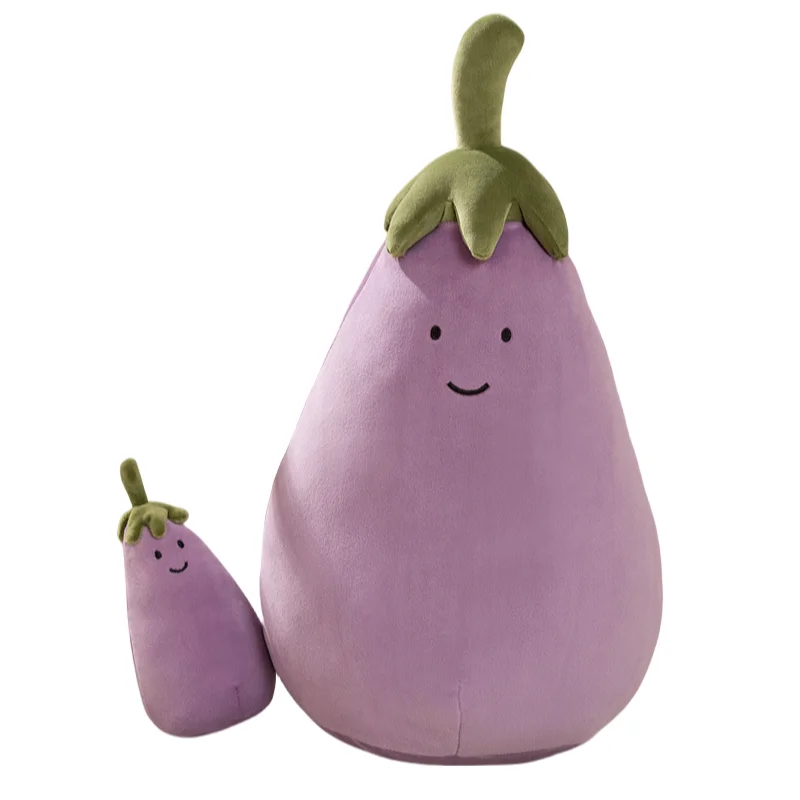 17/40Cm Grappige Creatieve Aubergine Zacht Pluche Speelgoed Comfortabele Sofa Kussen Ornament Decoratie Meisjes Kids Verjaardag Kerstcadeau