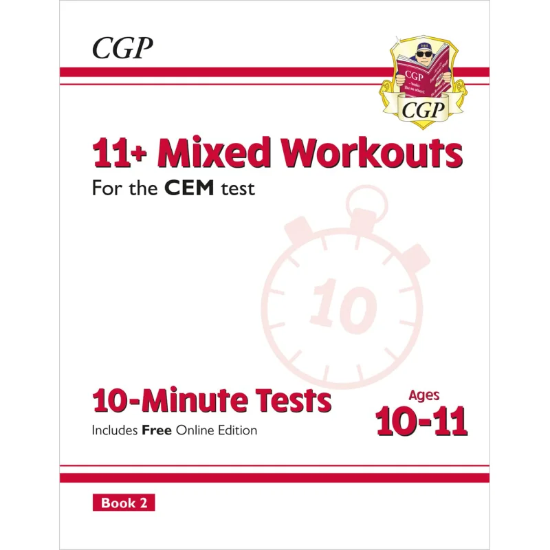

11 CEM 10Minute Tests Mixed Workouts Ages 1011 Book 2 With Online Edition CGP Books 9781789082029