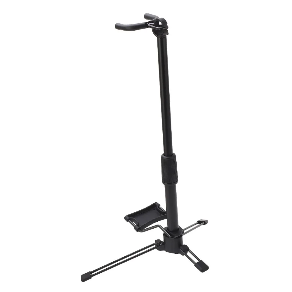 Plastic, Metal, Sponge, Silicone Wind Instrument Stand Black Folding Tripod Stand Adjustable Instrument Support For Aerophone
