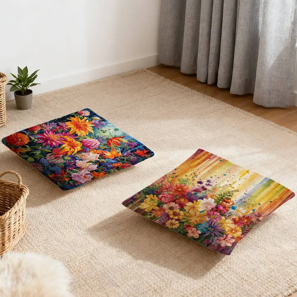 

Stunning Colorful Floral Pillow Case Multi sized car cushions, luxurious home sofas, decorative pillowcases