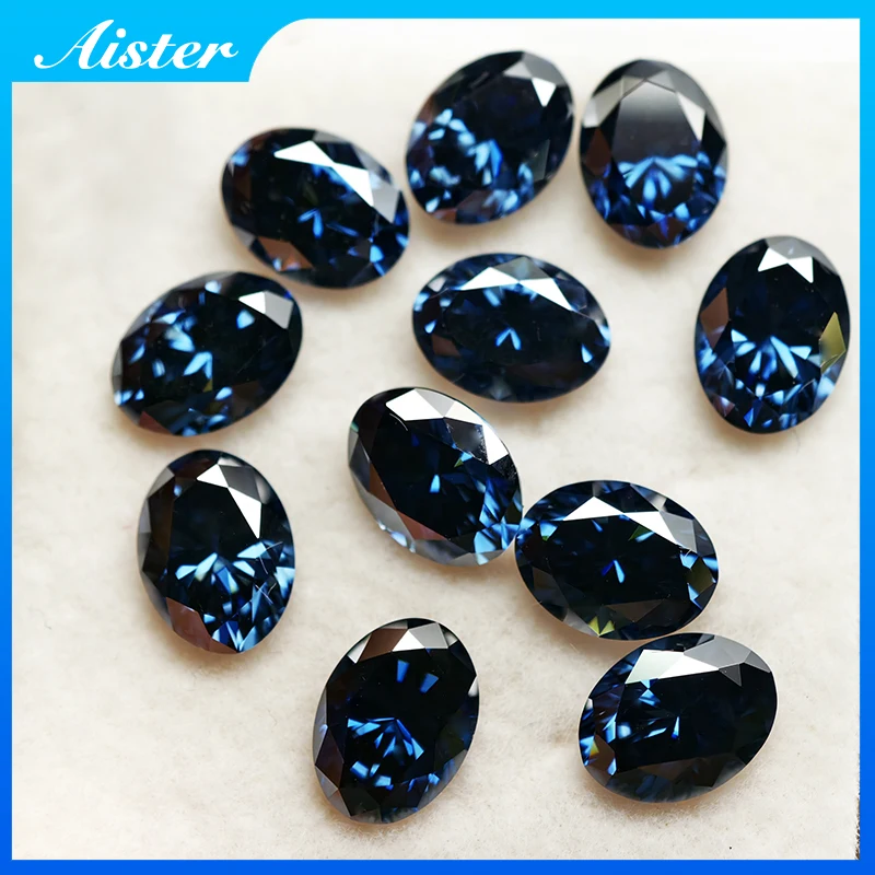 

Королевский синий муассанит свободного камня овальной огранки 1,0-5,0 карата VVS1 прошел тестер бриллиантов с отчетом GRA