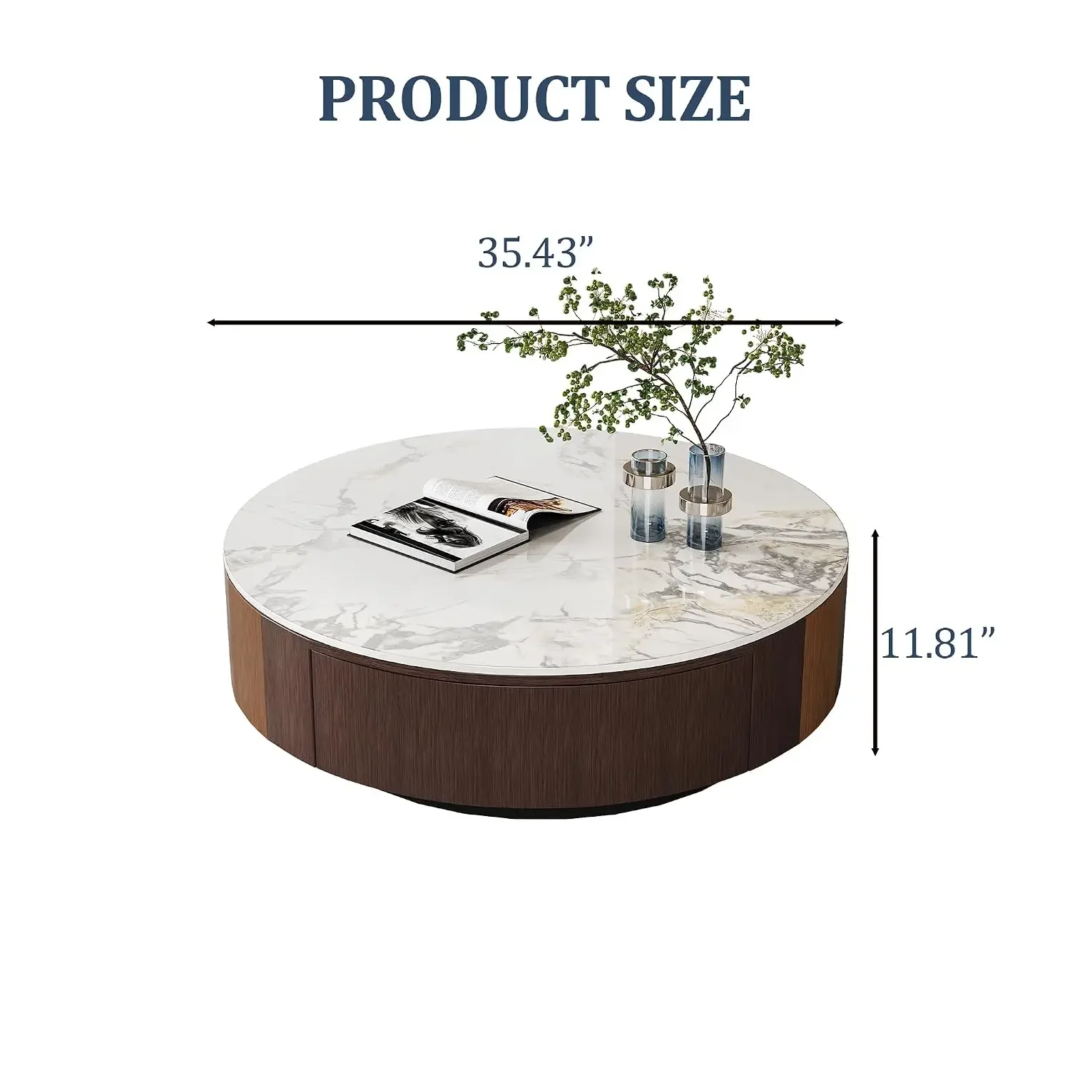 Convenient Low Adjustable Durab Coffee Table Modern Compact Rustic Nesting Reliable Coffee Table Table Salon Accent Furniture