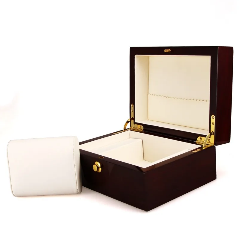 Machinery Watch Box Case Wooden with Lock Luxury Watch Storage Display Box Portable Holders Organizer Valentine Gift Boxes