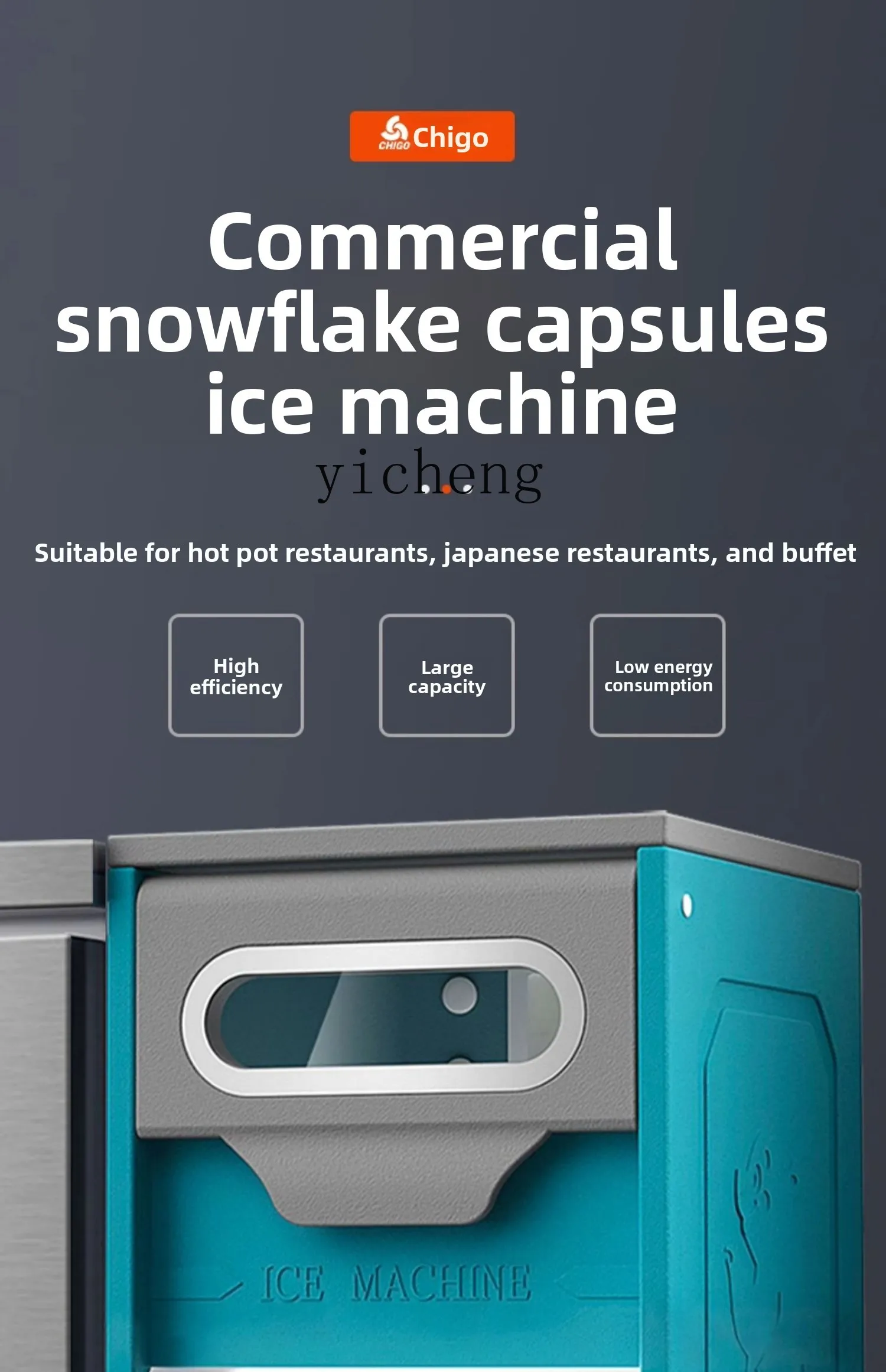 

ZZ Commercial Snowflake Ice Machine Large Automatic Granular Laboratory Hot Pot Seafood Sashimi Ice Plate Ice Crusher