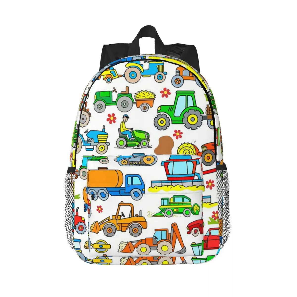 

Kids Farm Tractor Design Backpack Daypack Large Capacity Boys Girls BookBag Shoulder Bags for Men Women Children School Bag