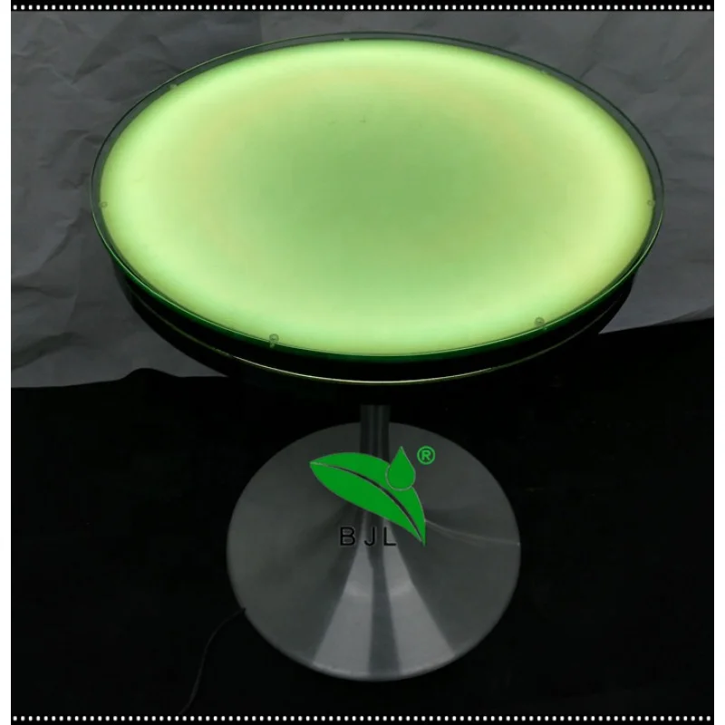 Custom, indoor color changing remote controller glowing led coffee cocktail table