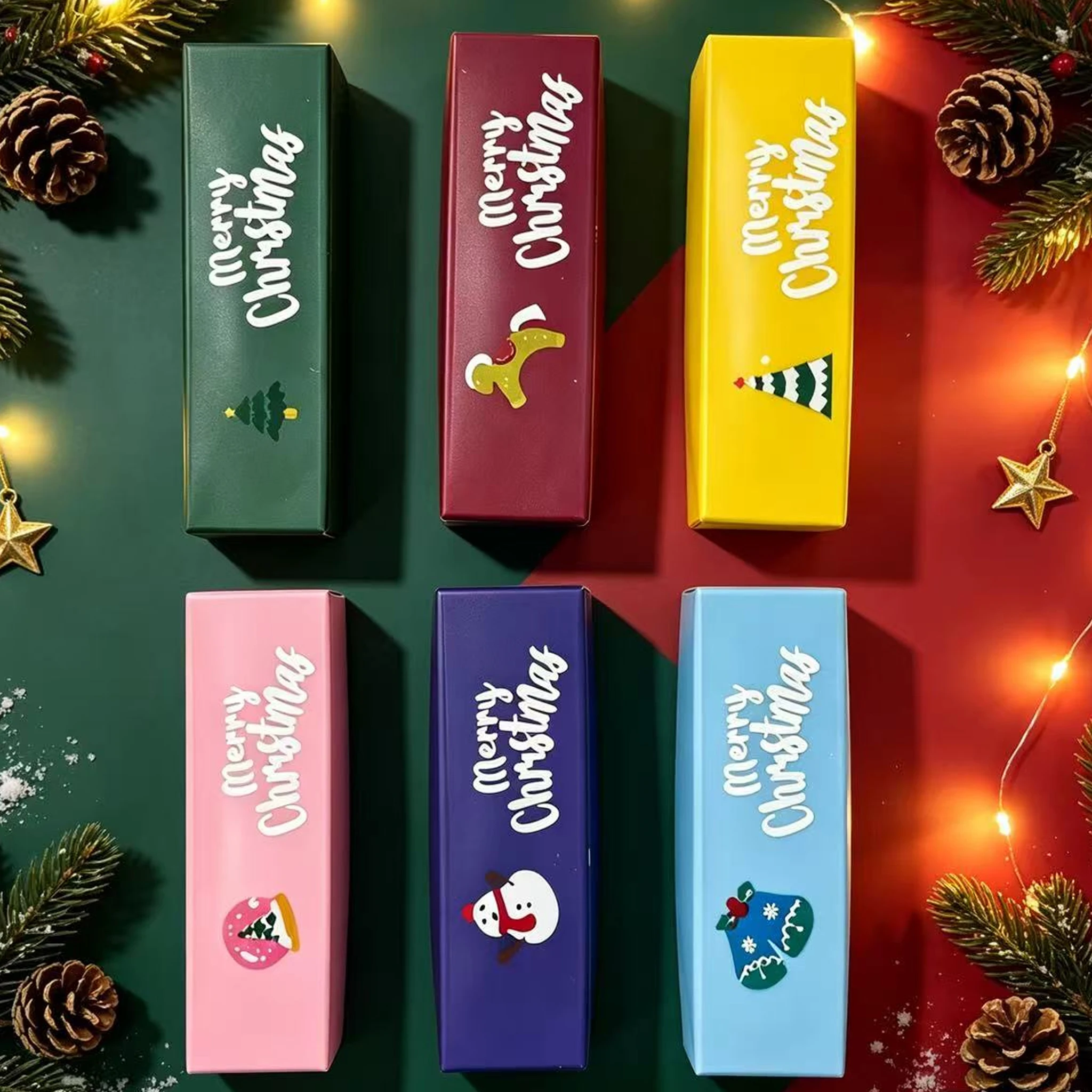 Crunchy Butter Stick Squeezed Toy Christmas Theme Snowman Butter Stick Squishy Toy Hand Relax Funny Butter Bar ﻿