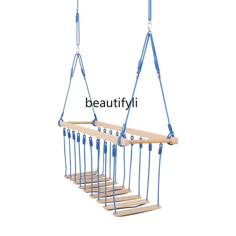 

Early education sensory integration training beech swing suspended armrest shaking balance training equipment