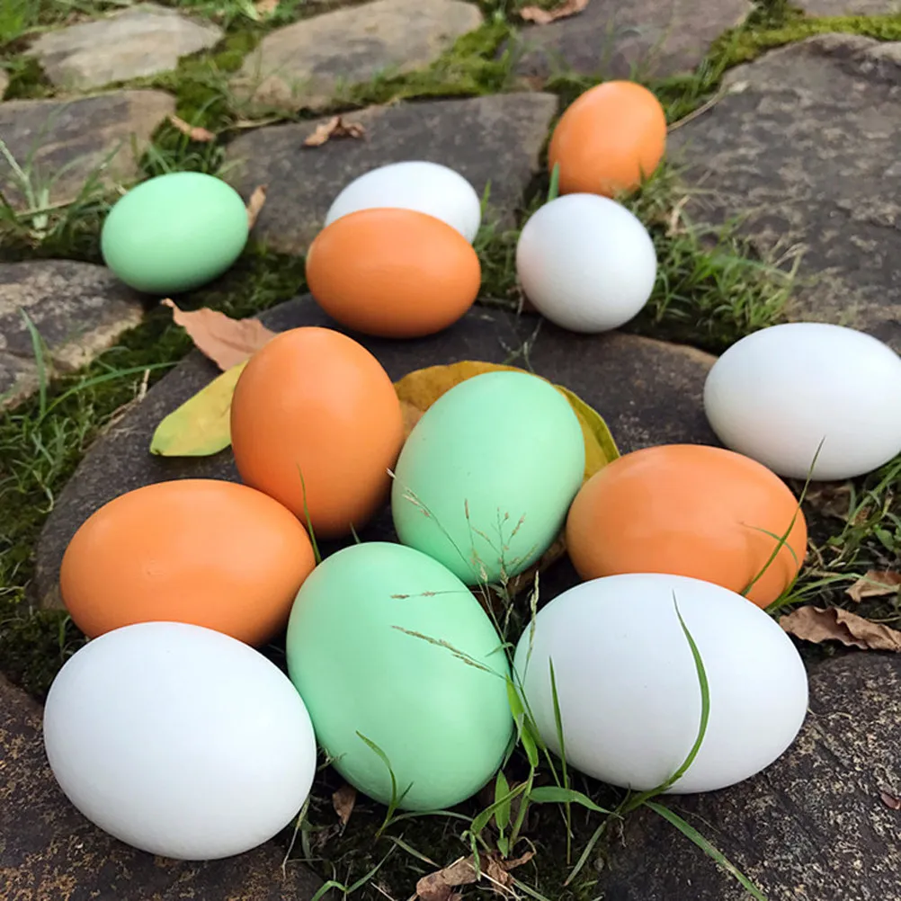 10pcs-easter-wooden-diy-painting-eggs-simulation-realistic-surface-for-kids-pretend-games-coloring-easter-crafts