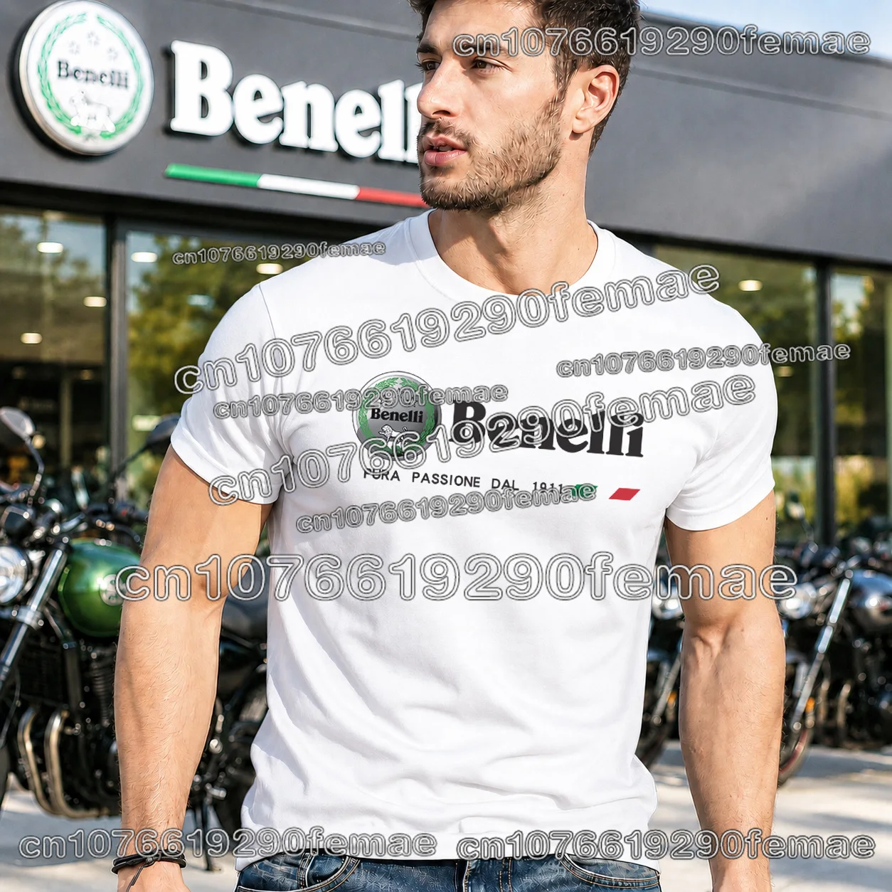 Camiseta de algodón con estampado de moda Benelli para hombre, camisa clásica para motociclistas, ropa informal para exteriores, ropa de calle cómoda, camiseta de moto