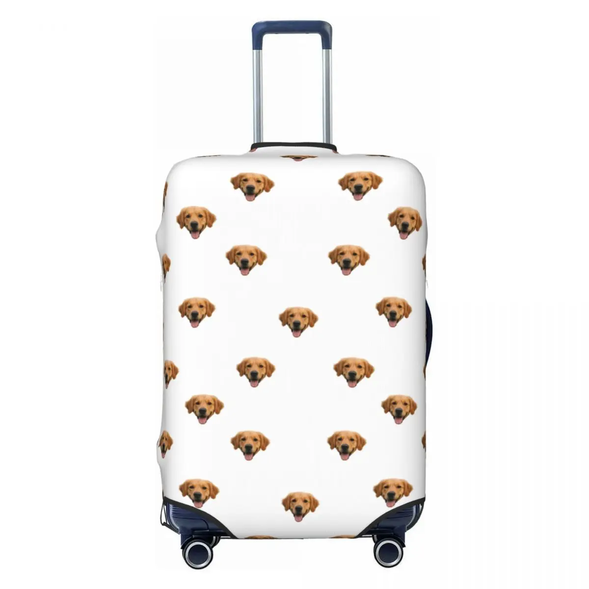 

Индивидуальный чехол для чемодана с фото питомца, моющийся, защитный, подходит для чемоданов 18-32 дюйма