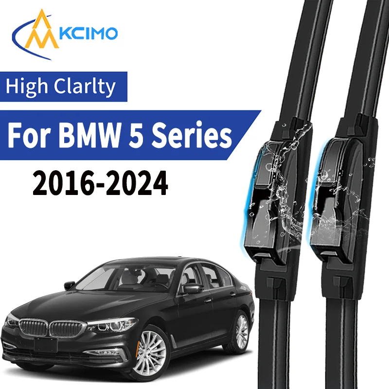

2pcs Silent Wiper Blades for BMW 5 Series G30/G31 2016-2024 All-Weather Durable Rubber Windscreen Wiper Car Accessories