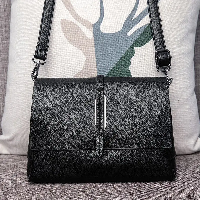 

New Fashion Solid Women Handbags European Design cow genuine Leather Ladies Shoulder Bags Female Girl Brand Luxury Crossbody Bag