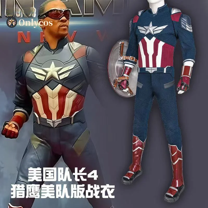

Falcon Cosplay Captain America 4 Costume Shield Belt Accessories Prop Uniform For Men Movie Role Play Outfit Onlycos