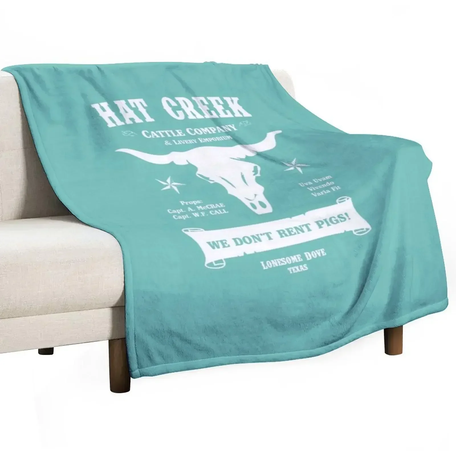 Hat Creek Cattle Company Lonesome Dove Throw Blanket Blankets For Baby Weighted Thins Flannel Fabric Sofa for sofa Blankets