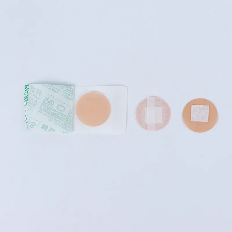 100 unids/set Mini tirita redonda Color de la piel vendaje para heridas parche de yeso transpirable impermeable cinta adhesiva vendajes
