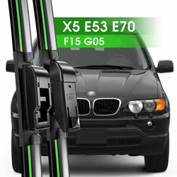 2pcs Front Windshield Wiper Blades For BMW X5 E53 E70 F15 G05 2000-2023 2011 2014 2015 2018 2019 Windscreen Window Accessories