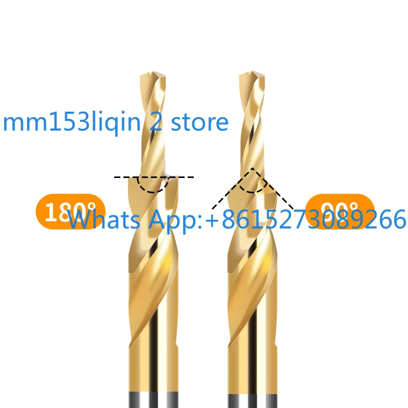 CR Huhao 3.4-14 mm 90/180 degree straight groove countersunk bit set 2-step drill bit for wood drilling