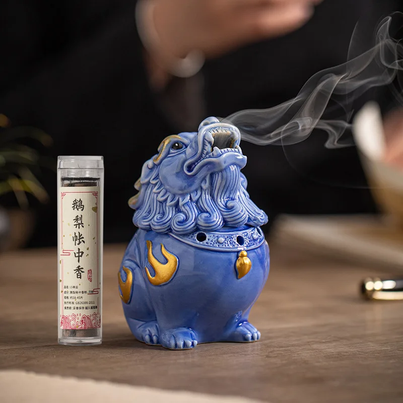 

Creative ceramic mocking sky roar plate incense burner