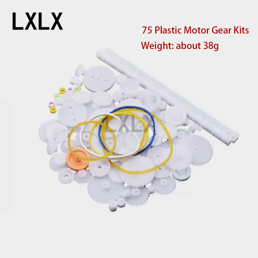 LXLX1 34/75 Gear Kits Gearbox Plastic Motor Gear Kits Robot Accessories Technology DIY Models