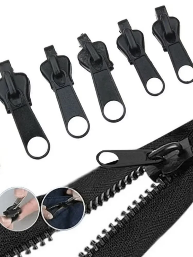 6 قطع من طقم إصلاح الإصلاح الفوري العالمي بسحاب فوري، بديل بسحاب منزلق للأسنان، سحاب بديل للملابس متعدد الوظائف