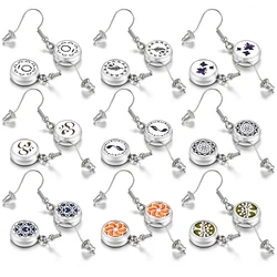 New Aromatherapy Fashion Drop Earrings Accessories Spiral Open Stainless Steel Perfume Locket Diffuser Women Earrings Jewelry