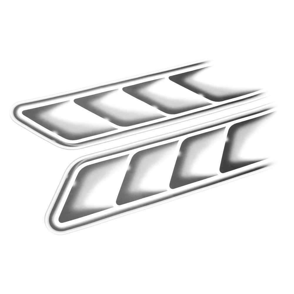 Car Styling Fake Vents Sticker For hyundai accent solaris tucson 2017 getz ix35 santa fe coupe i20 veloster ix25 creta