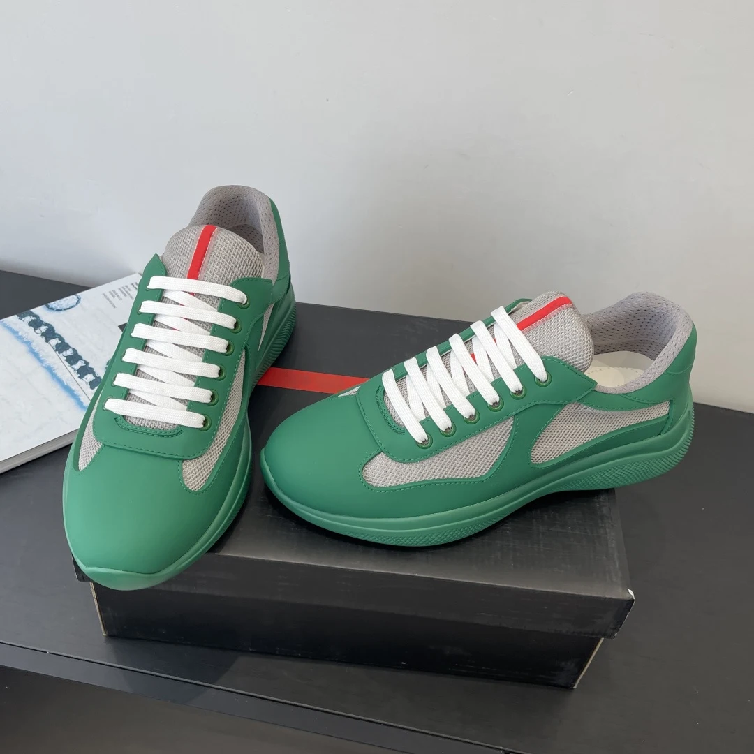 

New Men's Casual Sneakers Breathable Mesh Panel Design Lightweight Comfort Lace-Up Style Fashionable Everyday Casual Shoes