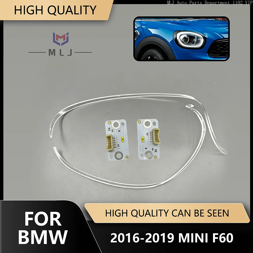 

Для BMW MINI F60 2016-2019: Светодиодная трубка дневных ходовых огней, белый источник света, чип для фар и указателей поворота, автомобильные аксессуары