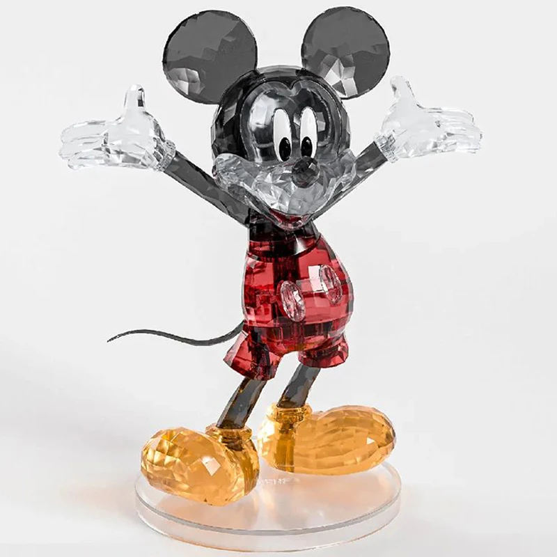 Disney Minnie Mouse Crystal Building Blocks Three-dimensional Assembled Model Toys Adult Children\'s Educational Toys Gift