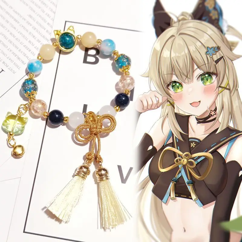 

Anime Earrings Genshin Impact Kirara Ganyu Bracelet Cosplay Prop Acessories