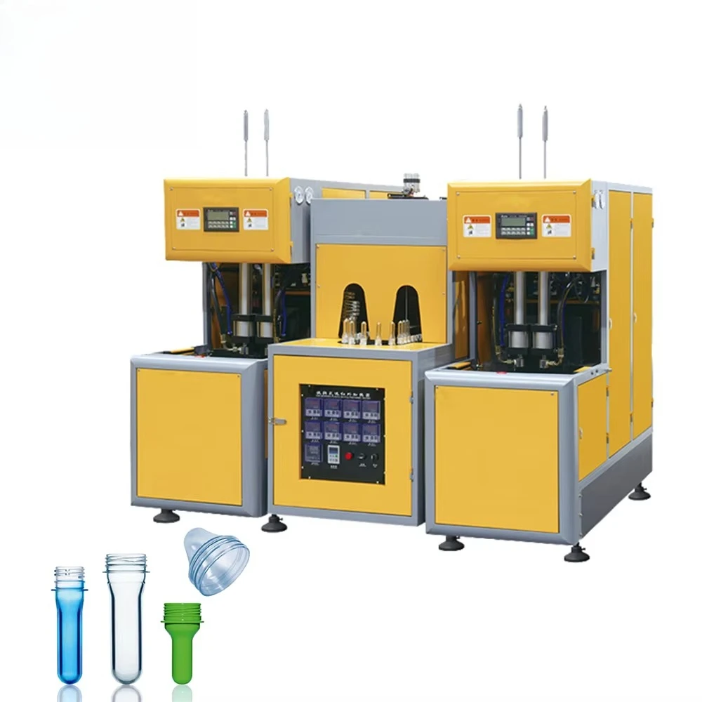 Customized Semi Automatic PET Plastic Bottle 2cavity Blow Molding Machine For Water Bottle