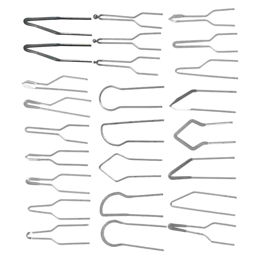 25 قطعة مجموعة نصائح حرق الخشب قابلة للاستبدال بيروغرافيا القلم المناقير لنحت الخشب وحام المهنية سلك الحديد نصائح مجموعة