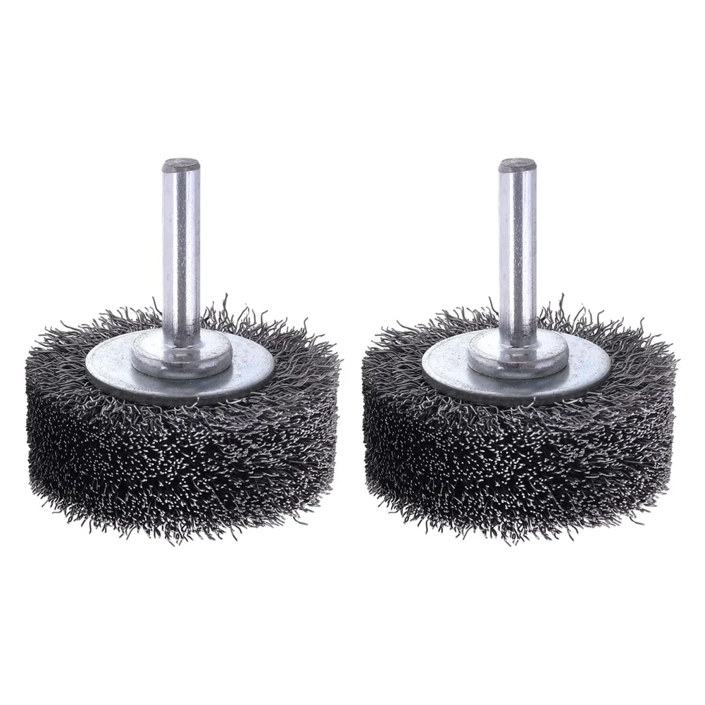 

ABNC-Wire Wheel Brush for Drill Attachment,2 Inch Removal Paint Rust, 0.0118In Carbon Steel Wire, 1/4In Shank, 20000RPM 2PCS