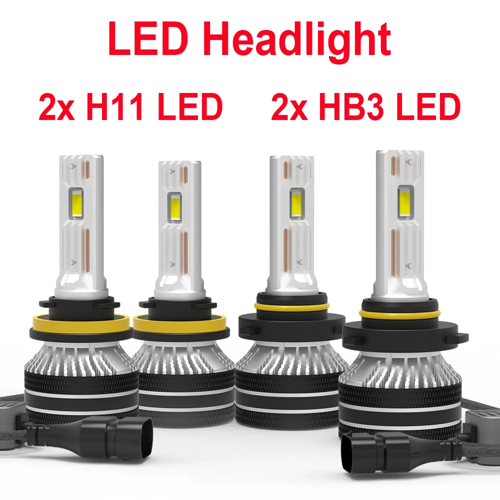 

Car LED Headlights Canbus H11 LED Low beam HB3 LED High beam For Honda Civic CR-V CR-Z Nissan Juke f15 Leaf ze1 Pathfinder r52