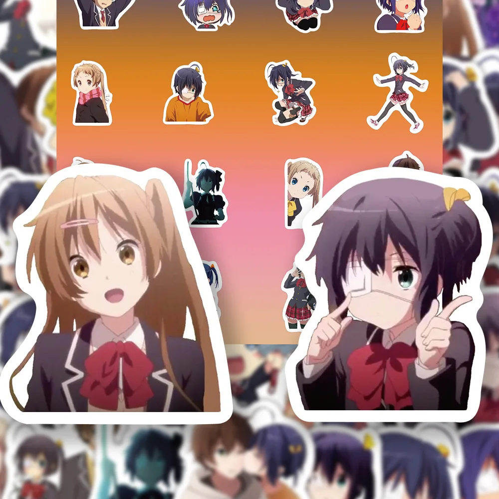 

10/60PCS Love Chunibyo & Other Delusions Anime Cute Takanashi Rikka Doodle Decorative Decal Kids Toy DIY Scrapbook Notebook