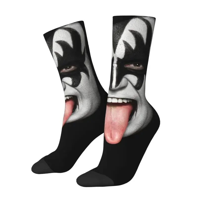 

Gene Simmons The Demon Kiss Band Novelty Street Style Socks Men's Women's Warm Fashion Novelty Crew Socks