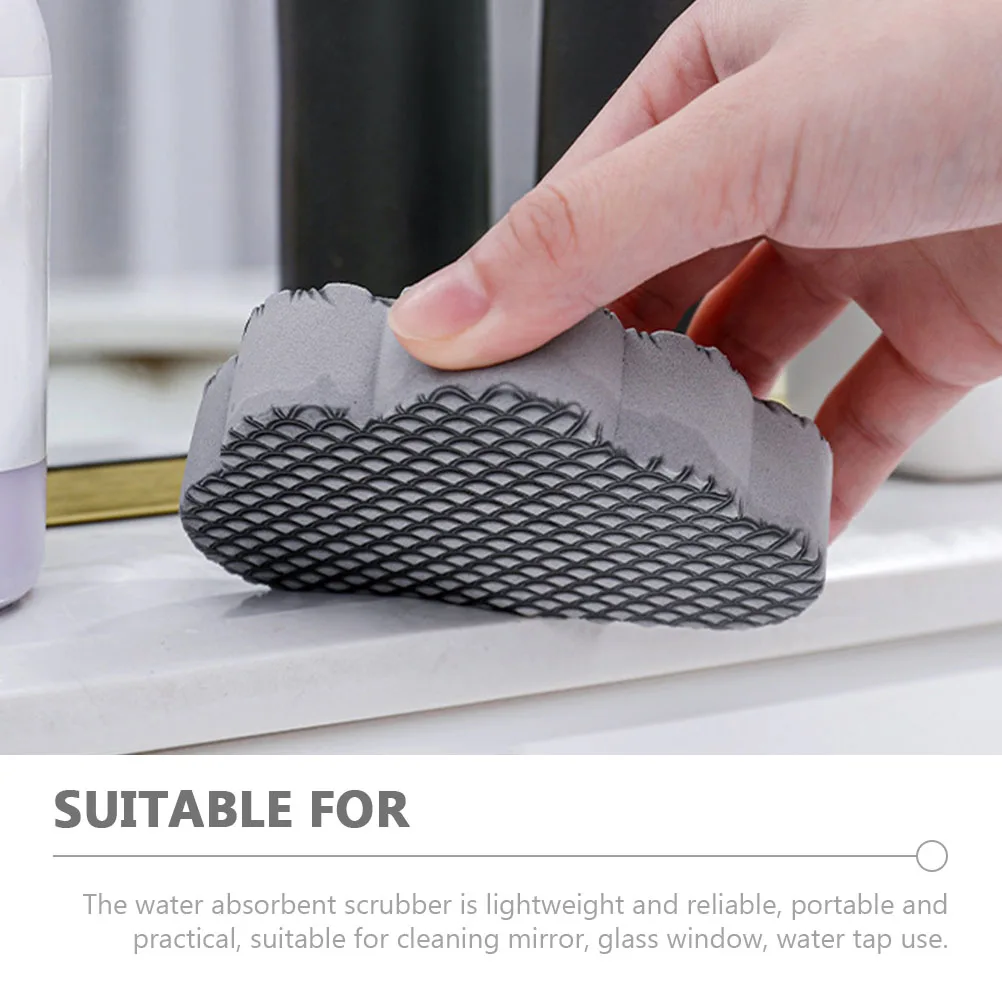 

2pcs Cloud Shaped Sponge Scrubber Mirror Glass Cleaner High Absorption Lightweight Dish Pan Scrub Brush Reusable Kitchen