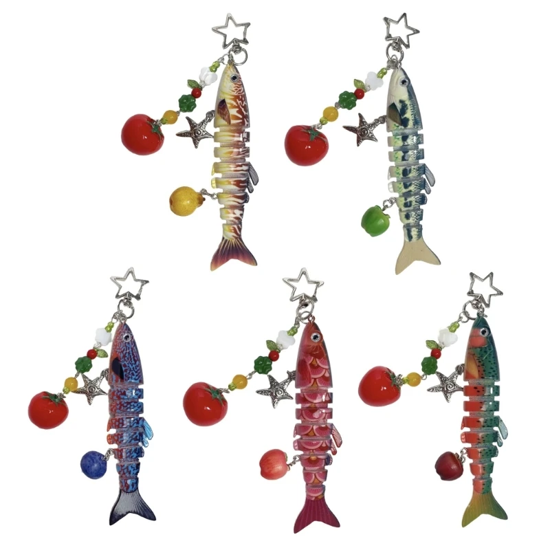 A52E Beweglicher Miniatur-Fischschlüsselaufsatz aus wasserdichtem Material für den Außenbereich – Detail 1