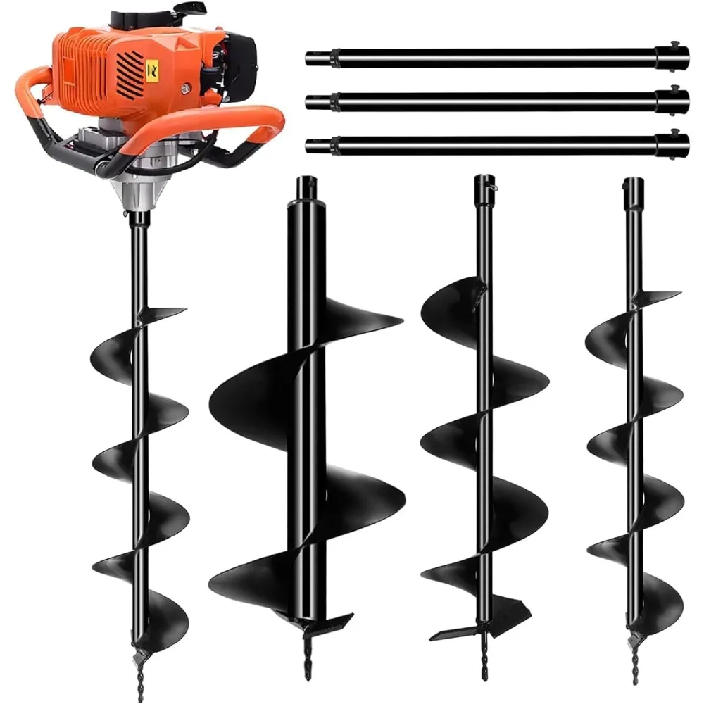 

Копач для отверстий, газовая, копалка для земли с 3 сверлами, 3 и 5 и 8 и 3 удлинителями 24 24