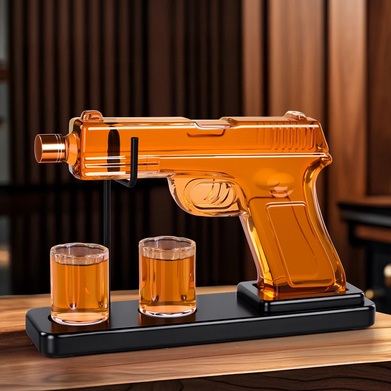 Geburtstagsgeschenke für Männer, Papa, Kollea Gun Whiskey-Dekanter-Sets für Männer, Schnapsglas, lustige Geschenkidee für ihn, Vater, Bruder, Alkohol
