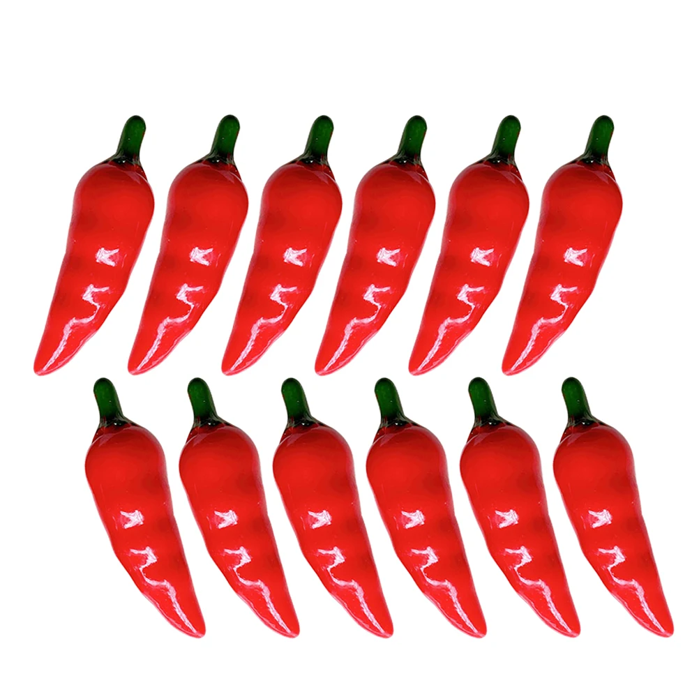 30 pièces Mini poivre artificiel petits poivrons modèles vifs faux accessoire Miniature Chili légumes Imitation Simulation