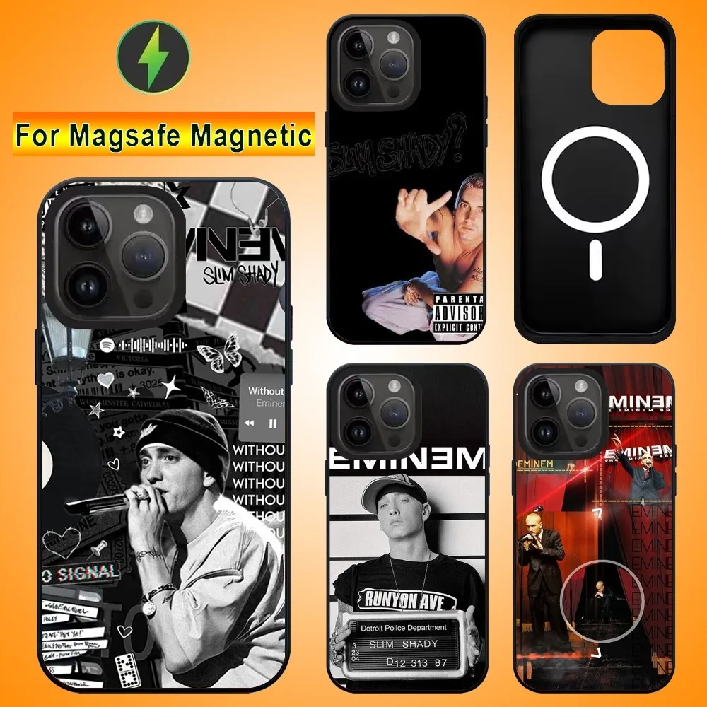 

Singer Eminem Phone Case For IPhone 15 14 13 16 Pro Max 11 12 Mini Alex Mirror For Magsafe Wireless Charging Cover