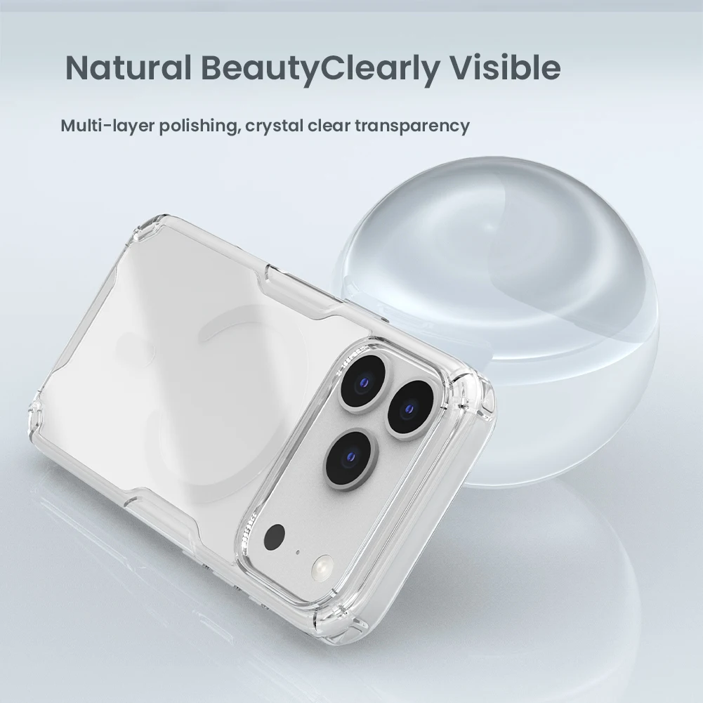 NILLKIN Für iPhone 18 Pro MAX Hülle Nature Pro Magnetische Hülle Passgenaue Klare Abdeckung Für iPhone 17 Pro Max/18 Pro Max 17 Pro 18 Pro – Detail 4