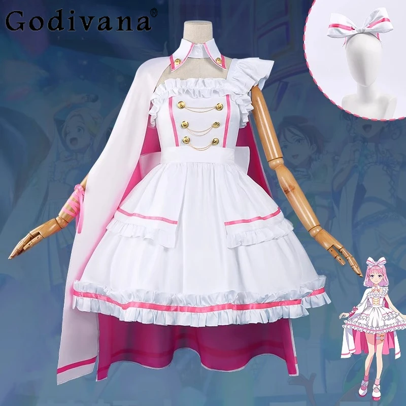 

Party Convention Idol Concert Costume Girls Anime Cosplay Mitama Cocoa Dress Outfit YuzuYuina Kyoka Role Play Dress for Women