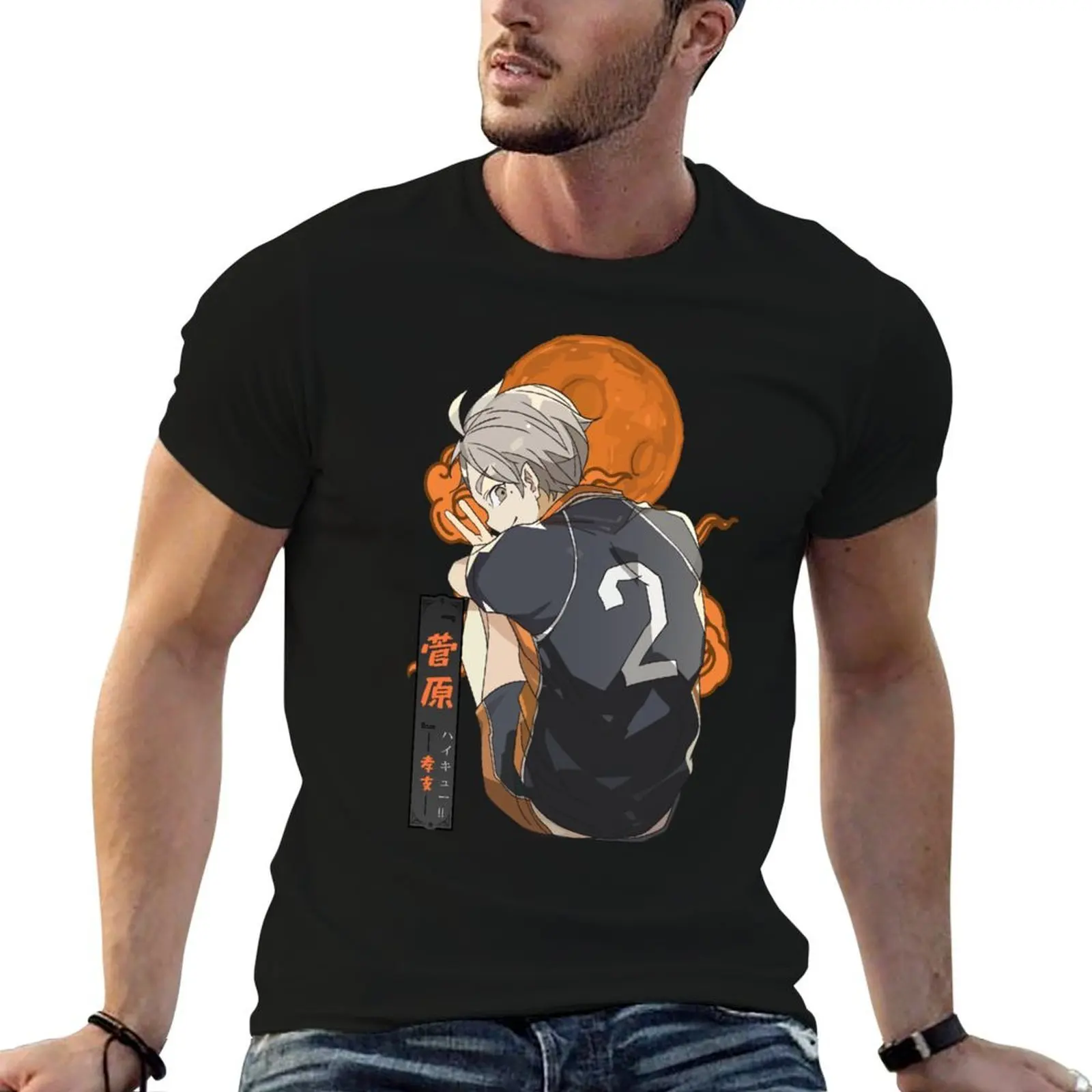 

Sugawara Kōshi T-Shirt t shirt for man 100 percent cotton g man t shirts for men anime t shirts oversize T-shirt